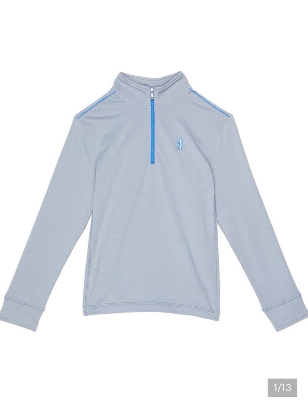 Johnnie-O Kids Boys Half Zip Pullover Blue Athletic